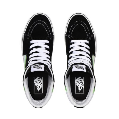 Vans Flame Sk8-Hi - Erkek Bilekli Ayakkabı (Siyah)
